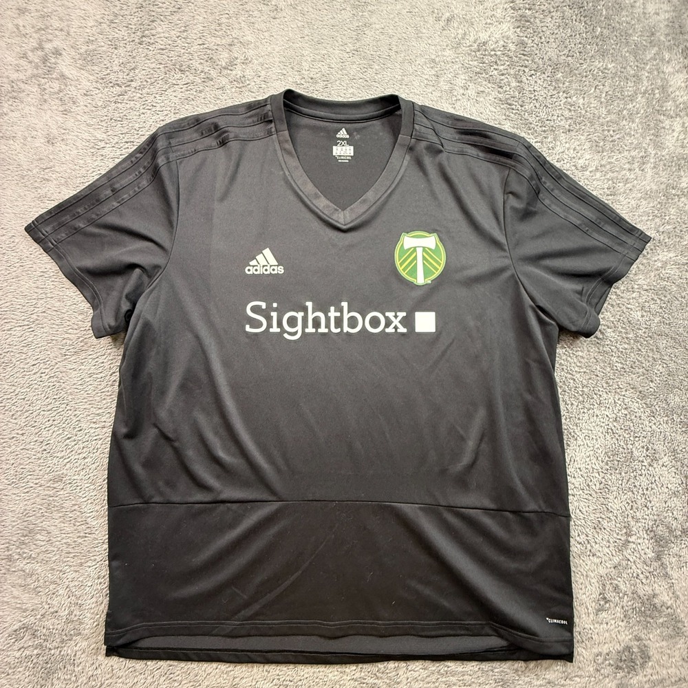 Adidas Portland Timbers Mens Training Jersey Black 2XL Climacool Soccer Gear